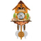 Wooden Cuckoo Wall Clock With Bird Alarm And Silent Quartz Movement 12