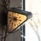Modern Double Sided Wall Clock Minimalist Silent Triangle Design 7
