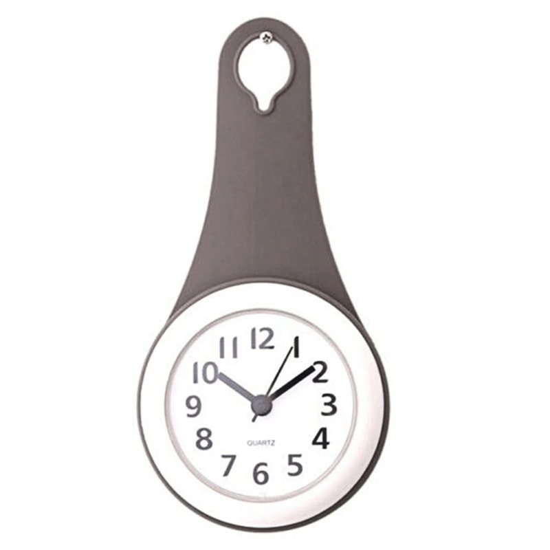 Water Resistant Wall Clock Silent Multipurpose Clock For Kitchen And Bathroom 1