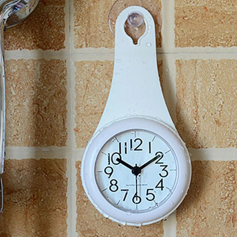 Water Resistant Wall Clock Silent Multipurpose Clock For Kitchen And Bathroom 5