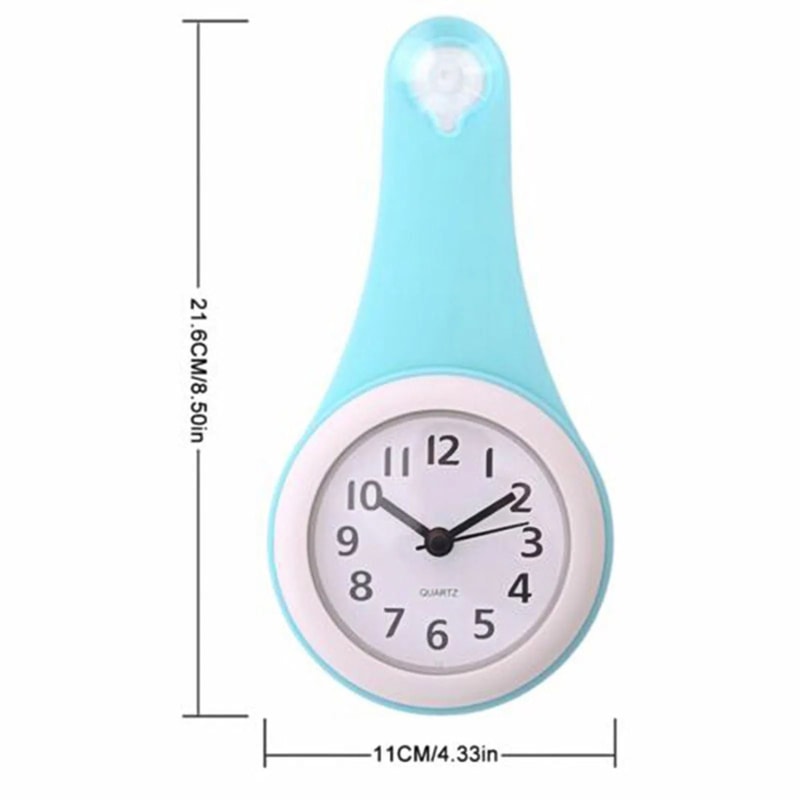 Water Resistant Wall Clock Silent Multipurpose Clock For Kitchen And Bathroom 7