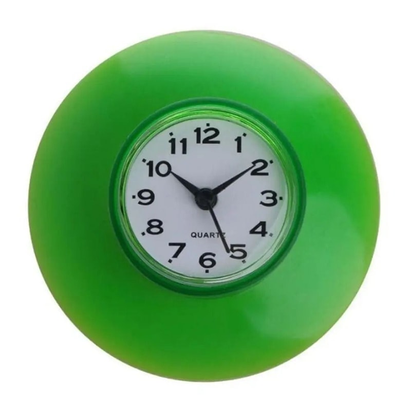 Waterproof Bathroom Clock With Suction Cup Anti Fog Shower Design 5
