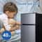 Compact Mini Fridge With Freezer Double Door Energy Efficient Small Refrigerator 6