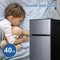 Compact Mini Fridge With Freezer Double Door Energy Efficient Small Refrigerator 6