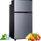 Compact Mini Fridge With Freezer Double Door Energy Efficient Small Refrigerator 7