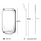 Can Shaped Glass Cups Set With Straws 4 Piece Beer And Cocktail Glass Set 4