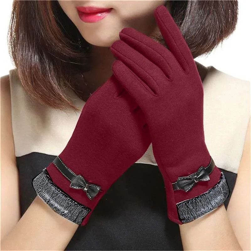 Womens Winter Gloves Touch Screen Thermal Fleece Lined Warm Full Finger Gloves 6