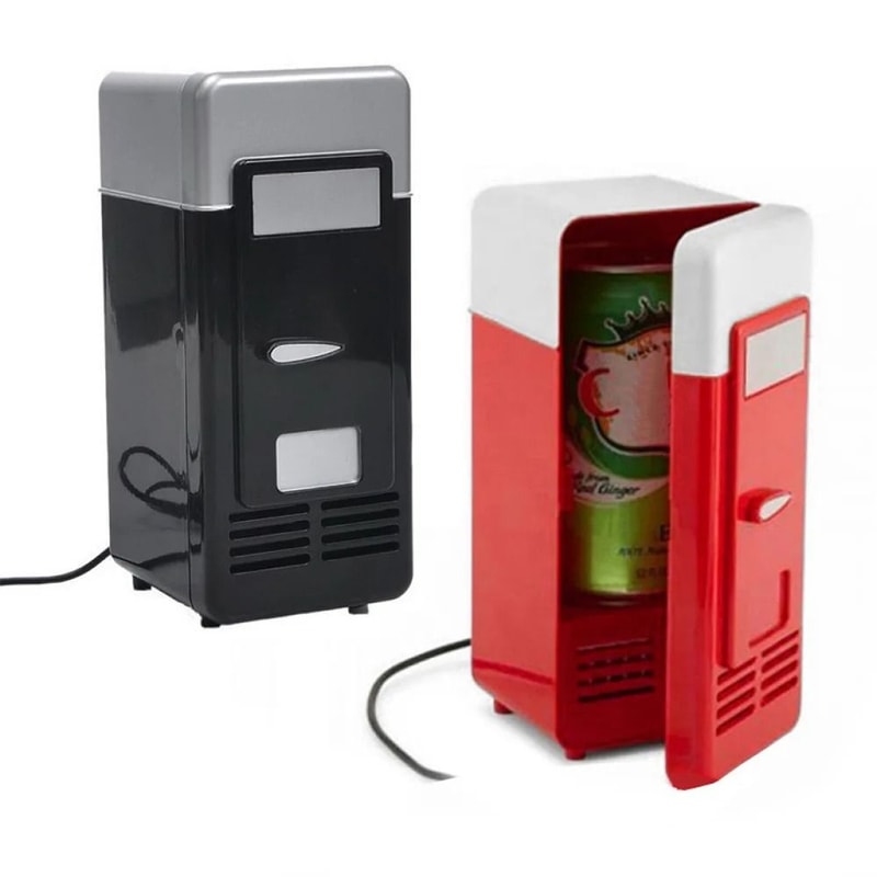 USB Mini Fridge Portable Drink Cooler And Warmer For Desk And Car 0