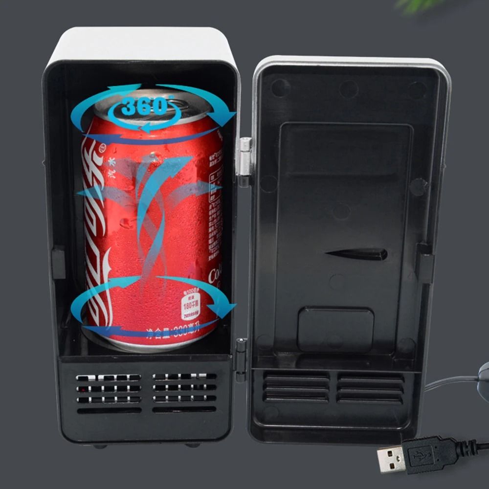 USB Mini Fridge Portable Drink Cooler And Warmer For Desk And Car 5
