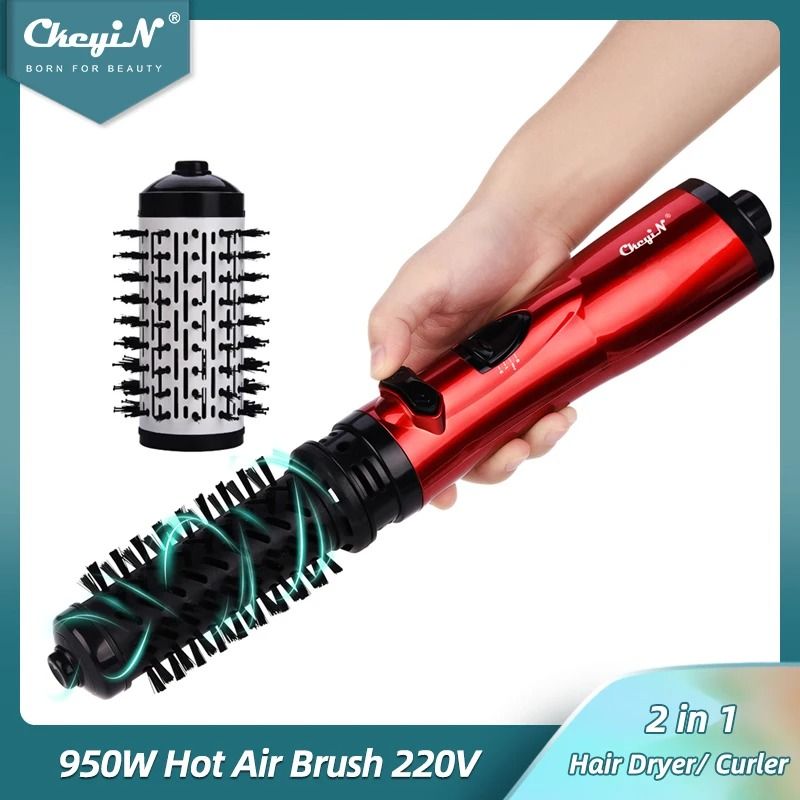 2 In 1 Hair Dryer Brush Auto Rotating Ionic Hot Air Spin Brush Volumizer 6