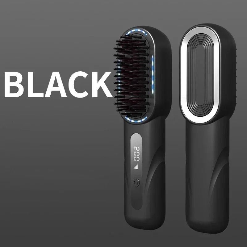 Wireless Hair Straightener Brush Rechargeable Ionic Anti Scald Styling Comb 1