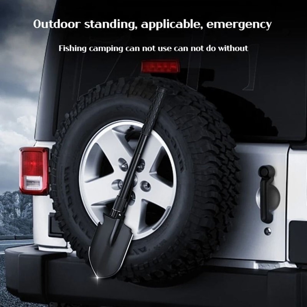 Camping Shovel Multi Tool Folding Survival Entrenching Tool With Pickaxe And Hoe 1