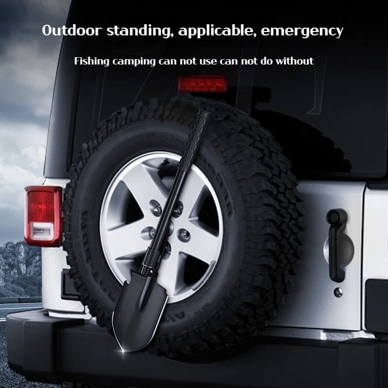 Camping Shovel Multi Tool Folding Survival Entrenching Tool With Pickaxe And Hoe 1