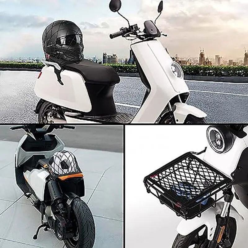Motorcycle Cargo Net Double Layer Elastic Bungee Luggage Net For Helmet Storage 5