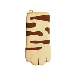 cute cat paw oven mitt gloves heat resistant non slip kitchen baking gloves