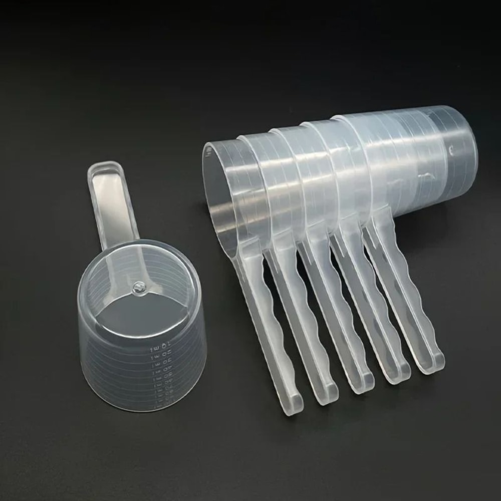 Pet Measuring Spoon With Scale Dog Food Scoop Transparent Cat Feeding Spoon 2