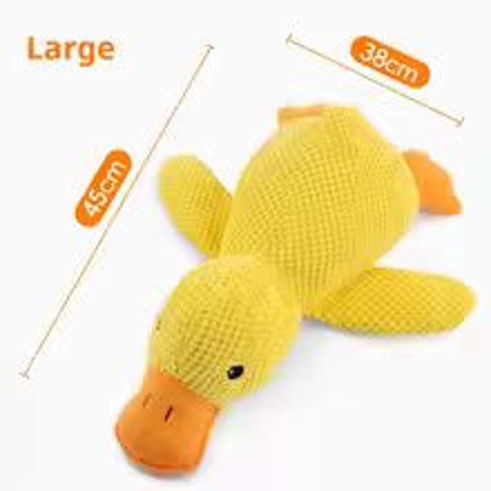 Plush Dog Toy Squeaky Duck Durable Dog Chew Toy For Teething And Comfort 3