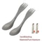 Titanium Spork Ultralight Camping Utensils Set Portable Outdoor Travel Cutlery 5