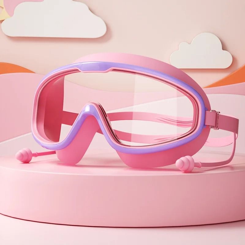Kids Swimming Goggles Anti Fog Waterproof Wide View Swim Goggles For Children 7