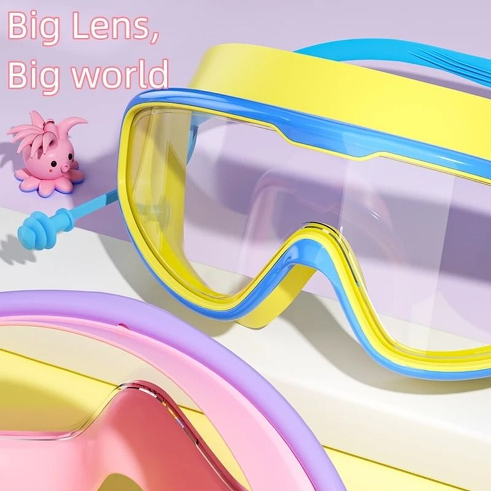 Kids Swimming Goggles Anti Fog Waterproof Wide View Swim Goggles For Children 10