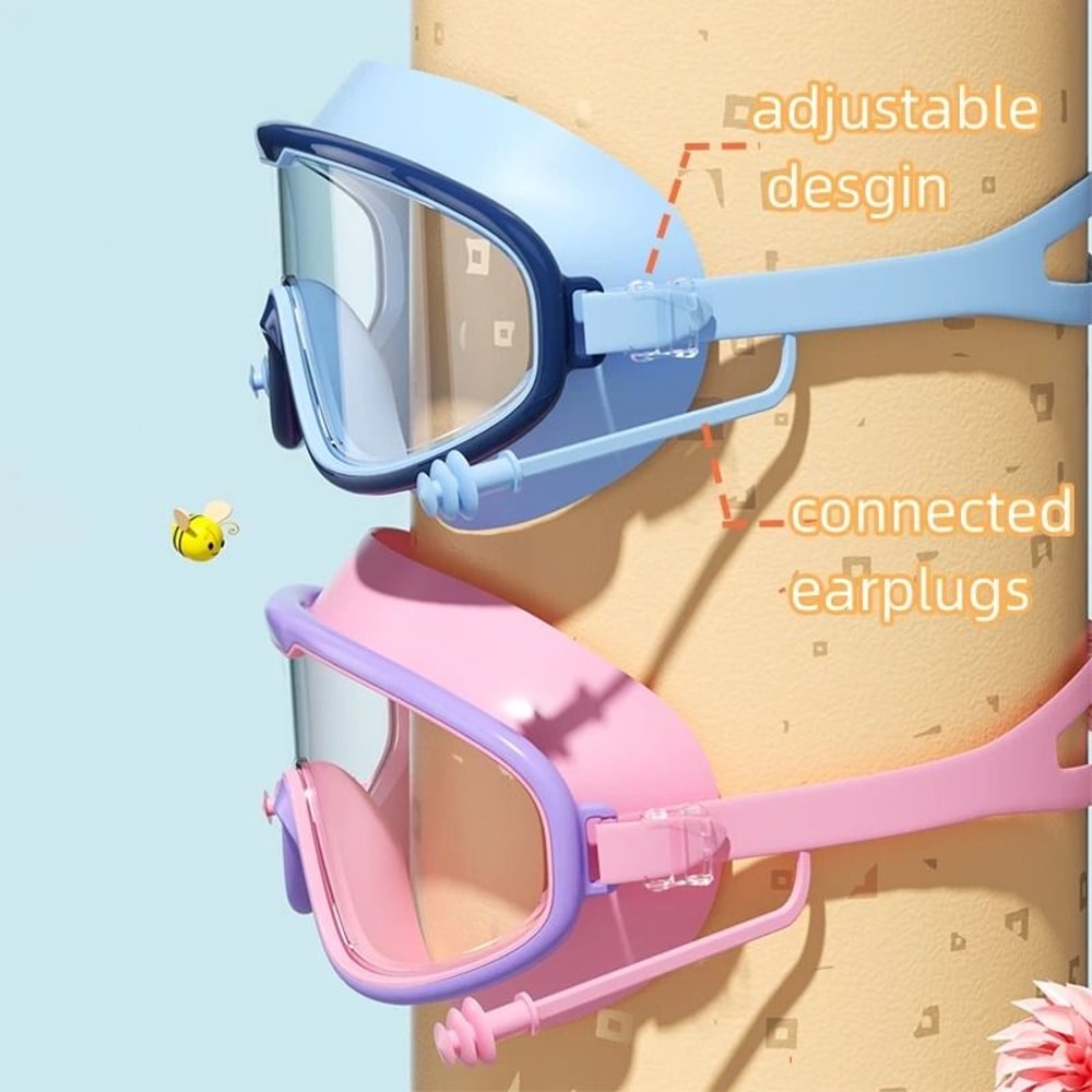 Kids Swimming Goggles Anti Fog Waterproof Wide View Swim Goggles For Children 11