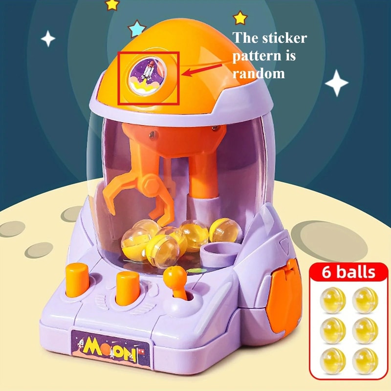 Kids Claw Machine Toy Mini Arcade Candy Grabber Prize Game Set 5