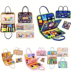 montessori busy board sensory board for toddlers fine motor skills educational travel toy