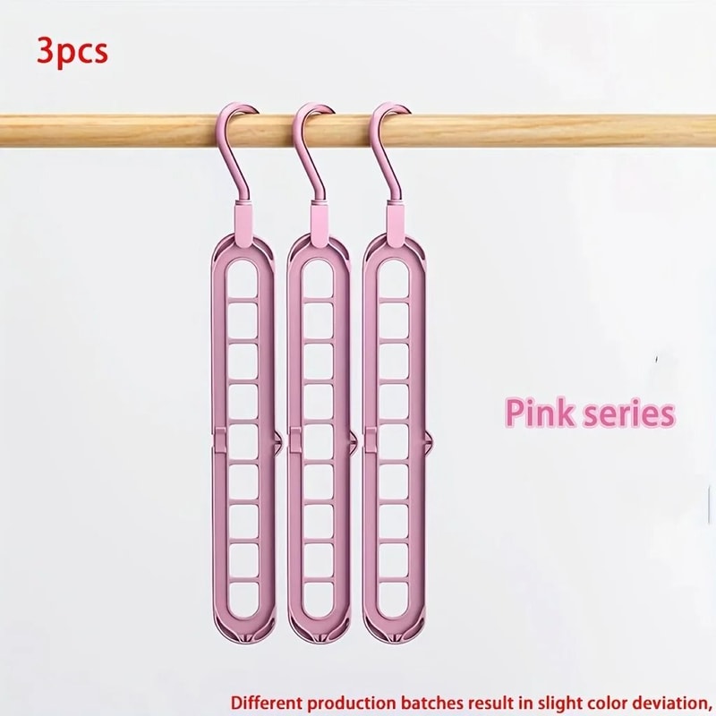 Space Saving Hangers Foldable Clothes Hanger Multi Layer Closet Organizer Set 3