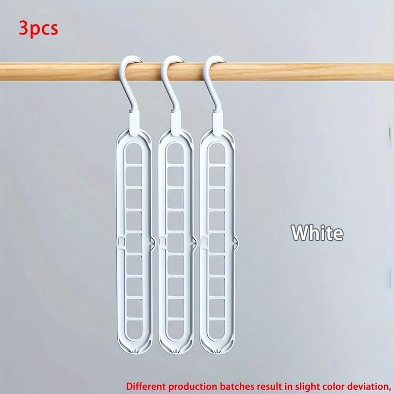 Space Saving Hangers Foldable Clothes Hanger Multi Layer Closet Organizer Set 4