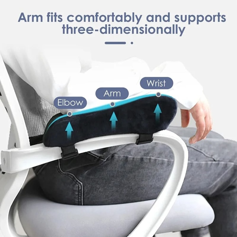 Chair Armrest Cushion Memory Foam Armrest Pad Office Chair Elbow Support Cushion 6