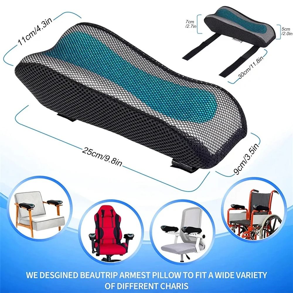 Chair Armrest Cushion Memory Foam Armrest Pad Office Chair Elbow Support Cushion 9