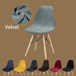 velvet chair cover stretch dining chair cover elastic armless seat cover