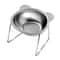 Stainless Steel Cat Bowl Elevated Tilted Cat Bowl Raised Pet Feeding Bowl 2