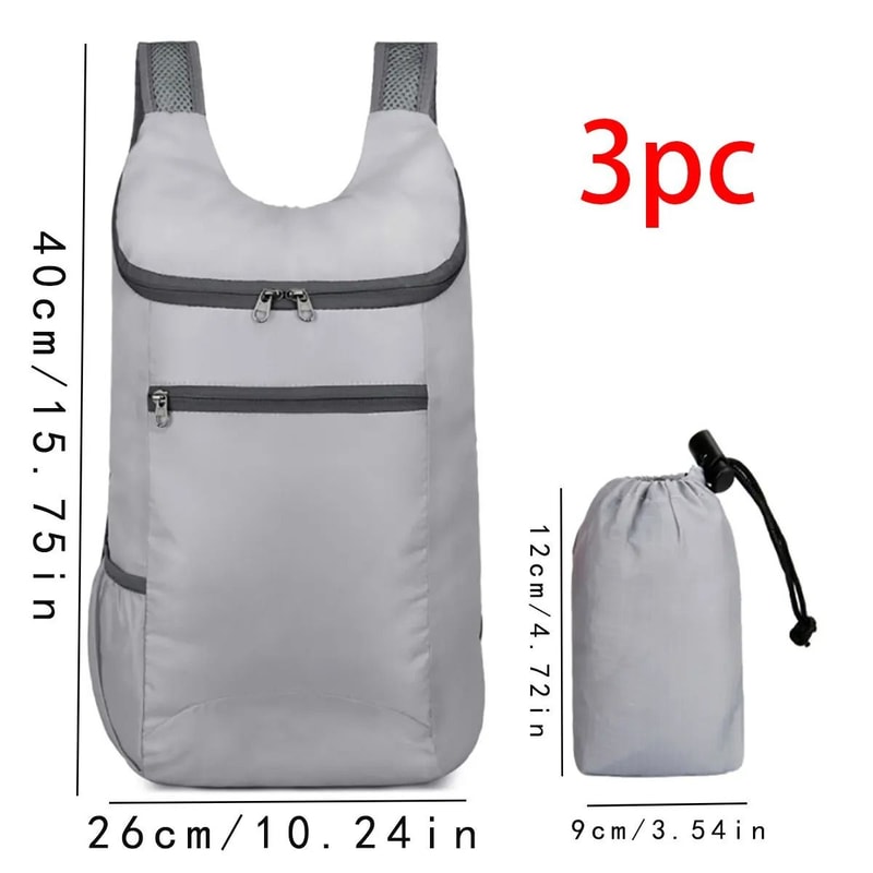 Foldable Travel Backpack Waterproof Weekend Travel Bag Lightweight Large Capacity Backpack 12