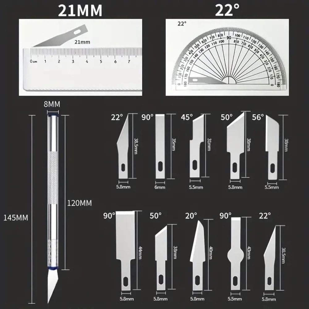 Precision Carving Knife Set 13pcs Craft Cutting Tool Kit 3