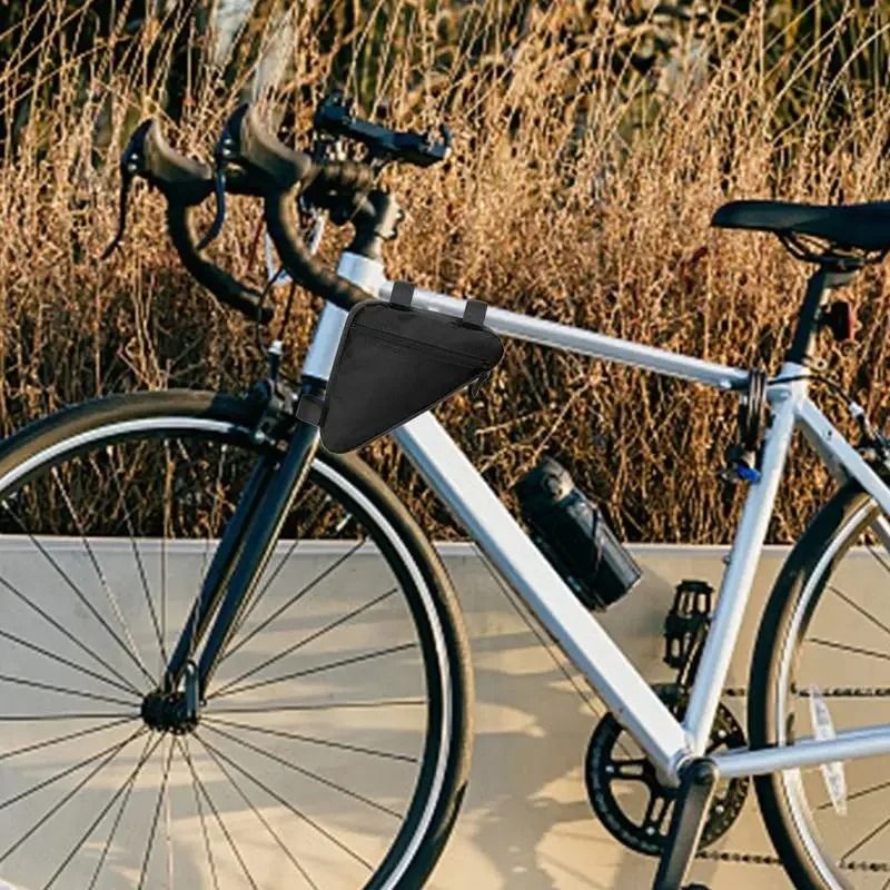 Waterproof Bicycle Triangle Bag Front Frame Cycling Storage Pouch 2