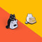 Cute Cat Brooch Pin Set Cartoon Animal Lapel Badge 6