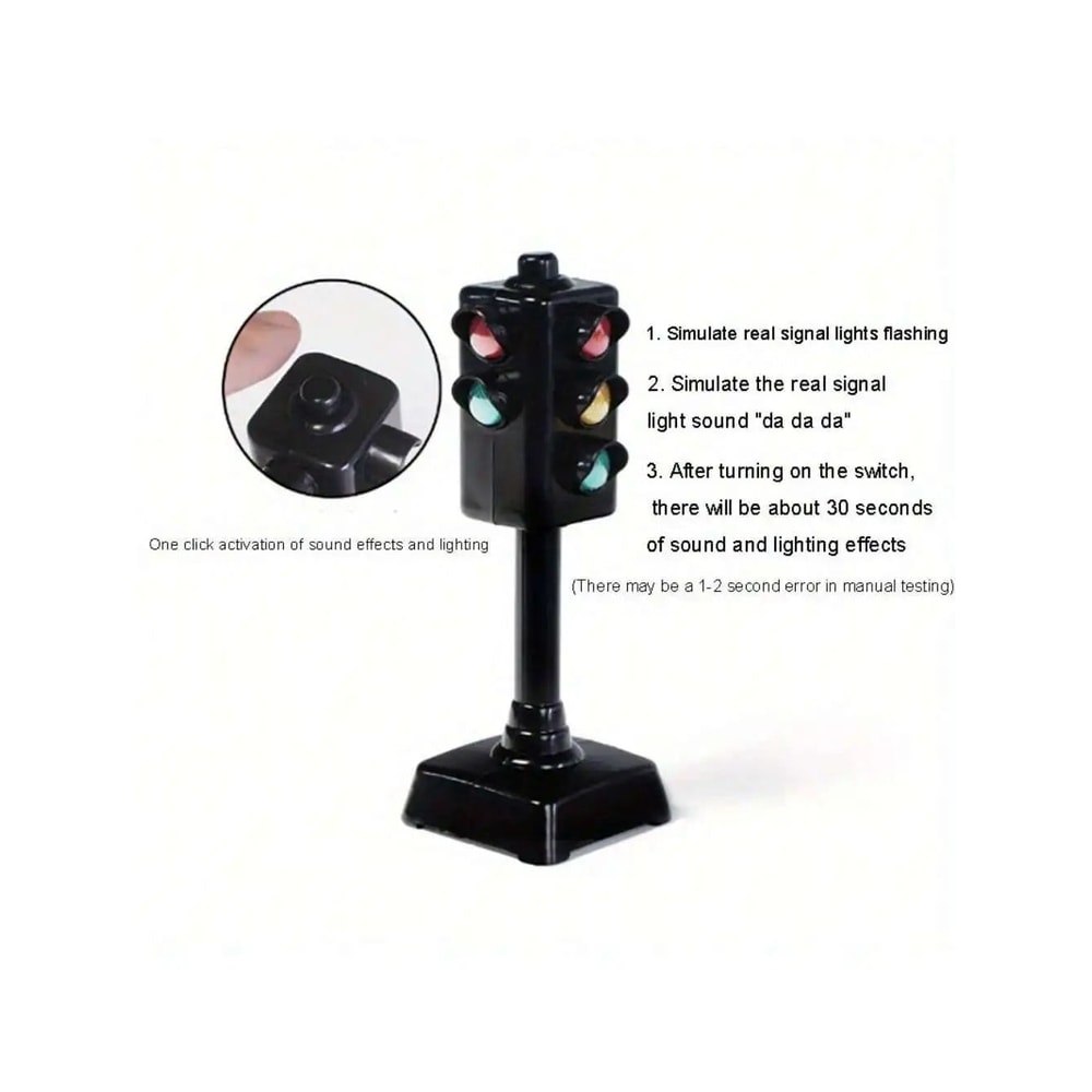 Kids Traffic Light Toy Educational Mini Traffic Sign Set 4