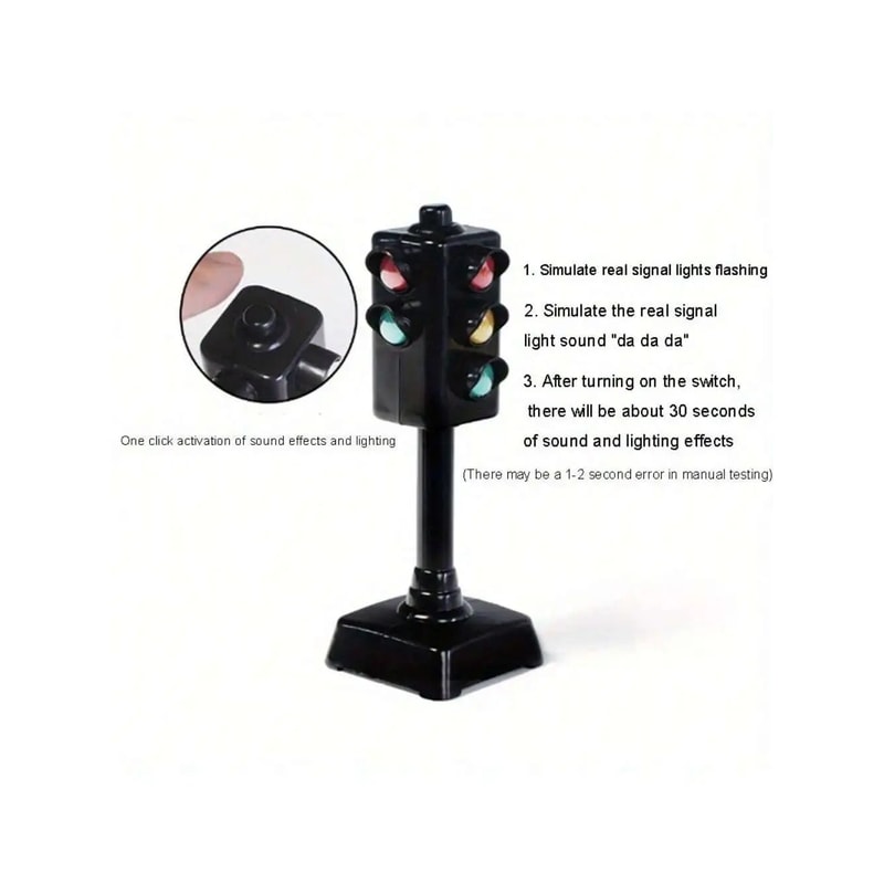 Kids Traffic Light Toy Educational Mini Traffic Sign Set 4