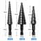 HSS Step Drill Bit Set Multi Size Hex Shank Metal Hole Cutter 3pcs 1