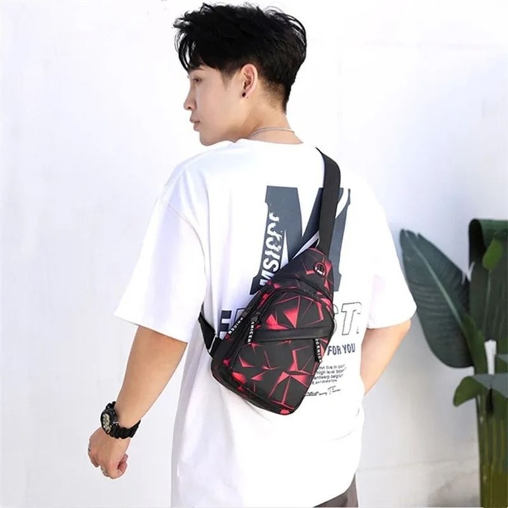 Crossbody Chest Bag Oxford Cloth Lightweight Casual Sling Travel Bag 10