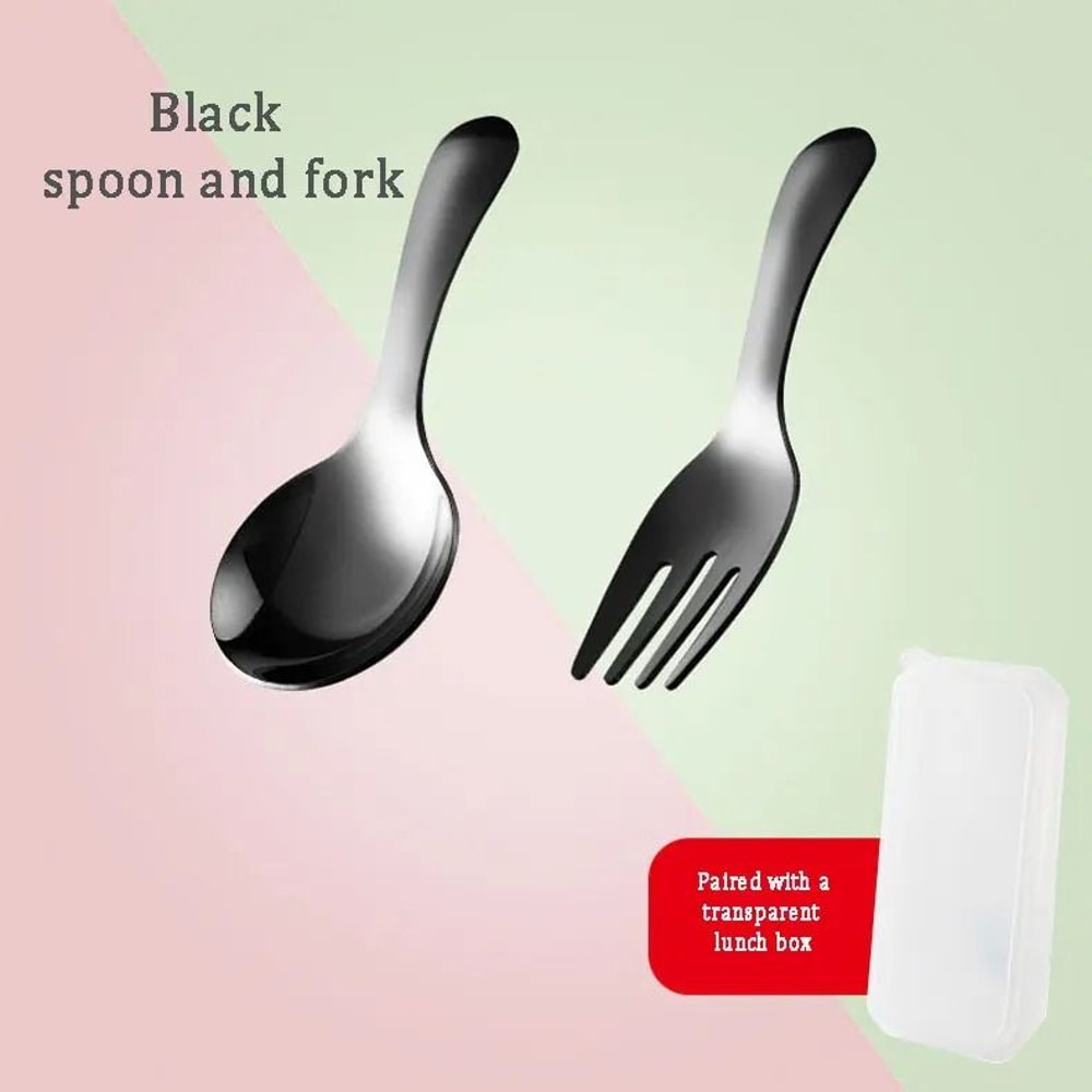 Portable Stainless Steel Tableware Camping Spoon And Fork Travel Set 4