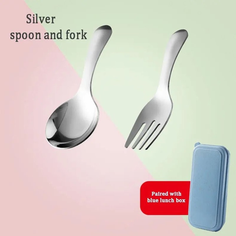 Portable Stainless Steel Tableware Camping Spoon And Fork Travel Set 1