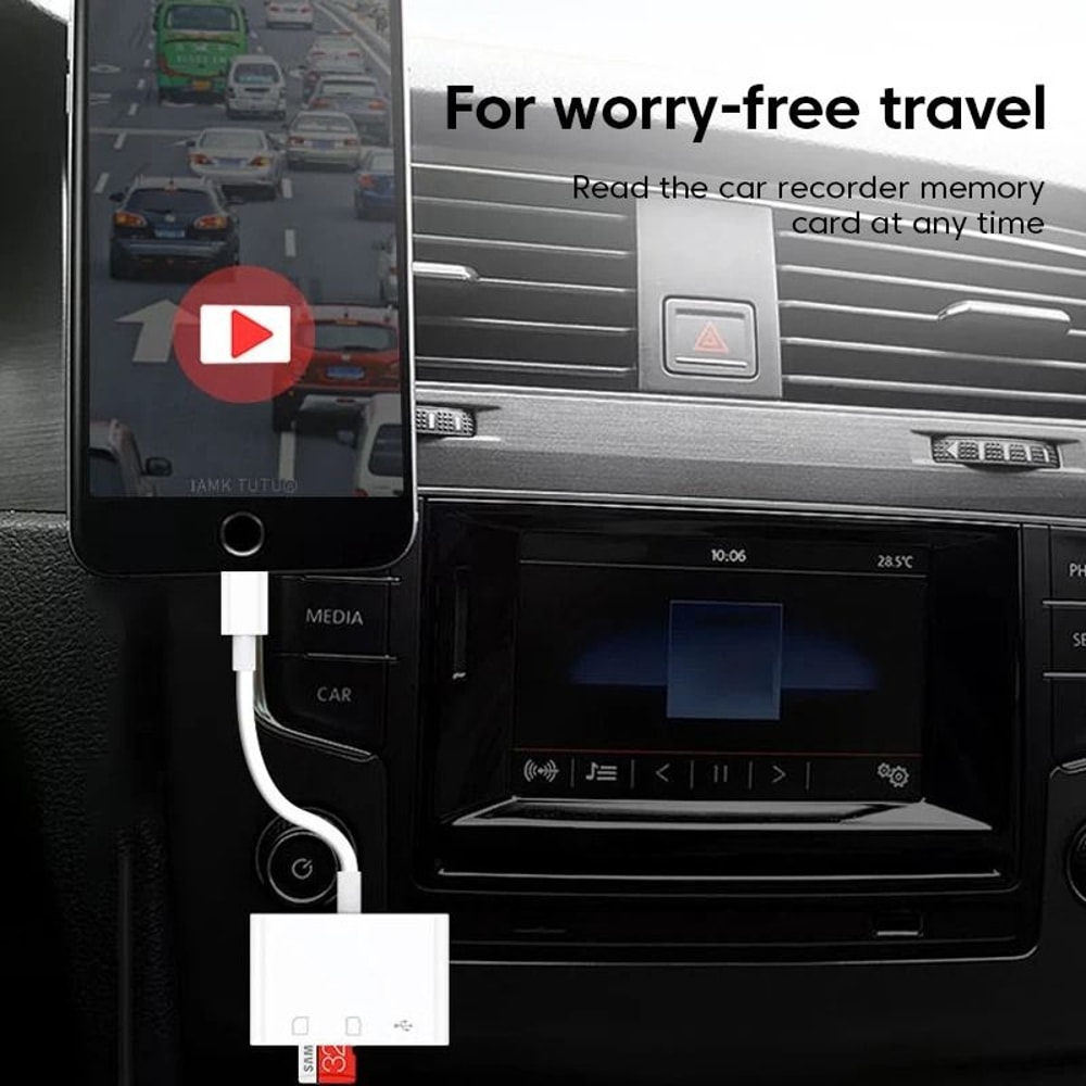 USB C Card Reader 3 In 1 Type C SD TF OTG Adapter 6