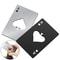 Credit Card Bottle Opener Stainless Steel Poker Card Wallet Size Tool 0
