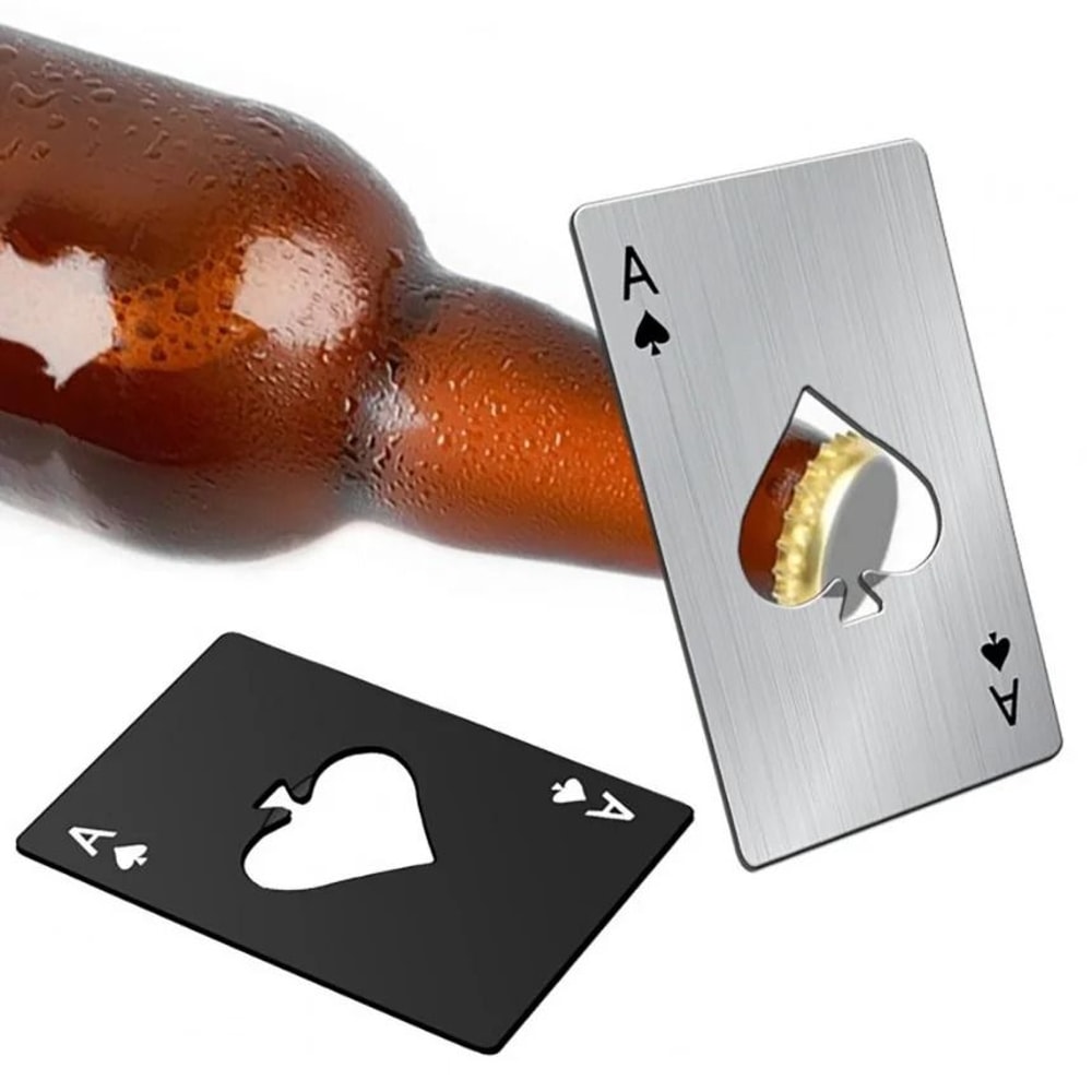 Credit Card Bottle Opener Stainless Steel Poker Card Wallet Size Tool 5