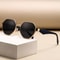 Polygon Sunglasses Retro Metal Frame UV400 Designer Unisex Shades 0