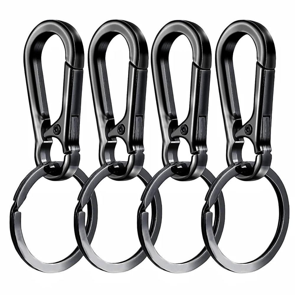 Carabiner Keychain Clip Metal Key Holder Ring Set 4 Pcs 1