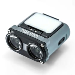 warsun rechargeable led headlamp with rotating beam and type c charging
