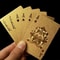 Luxury Waterproof Black Gold Playing Cards Premium Poker Deck 6